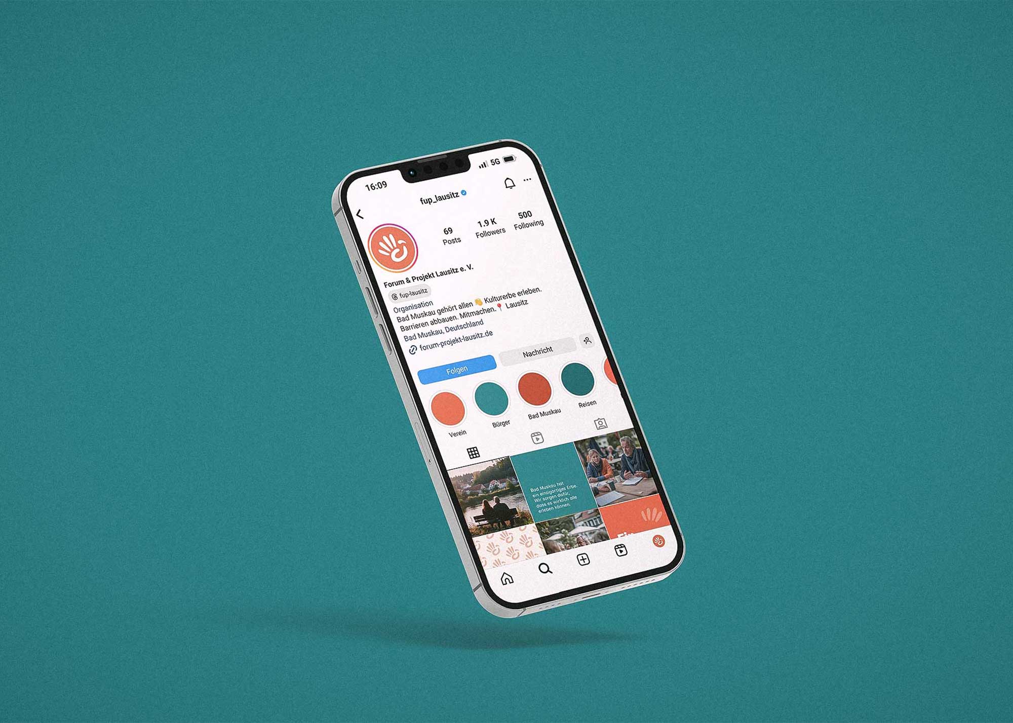 Website Forum & Projekt Lausitz – Instagram Feed