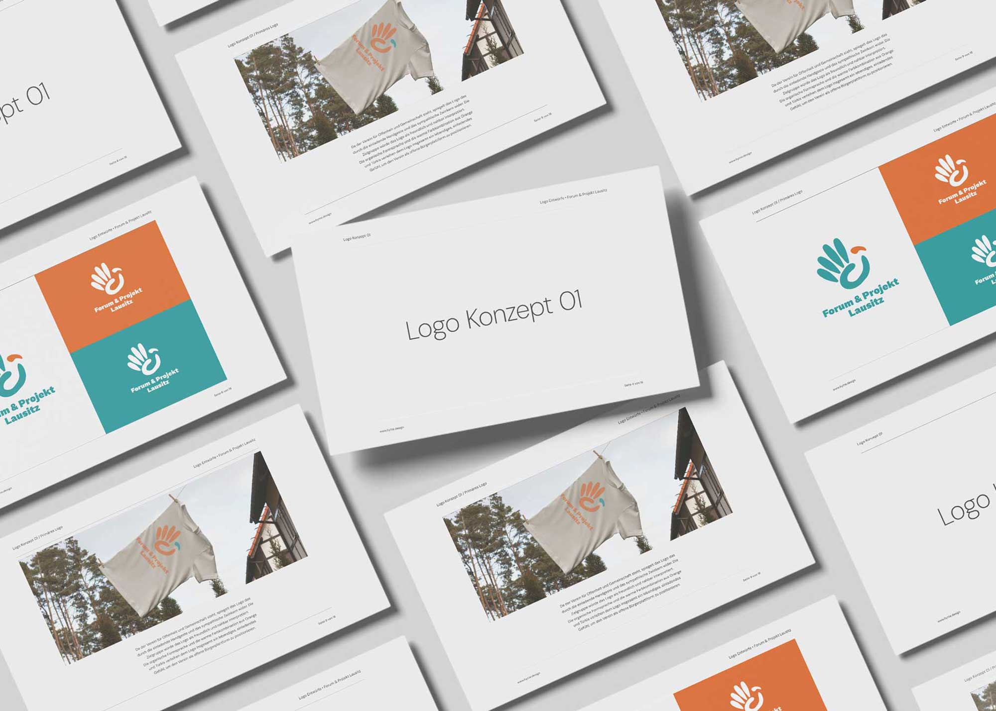 Brand Guidelines und Farbpalette Forum & Projekt Lausitz